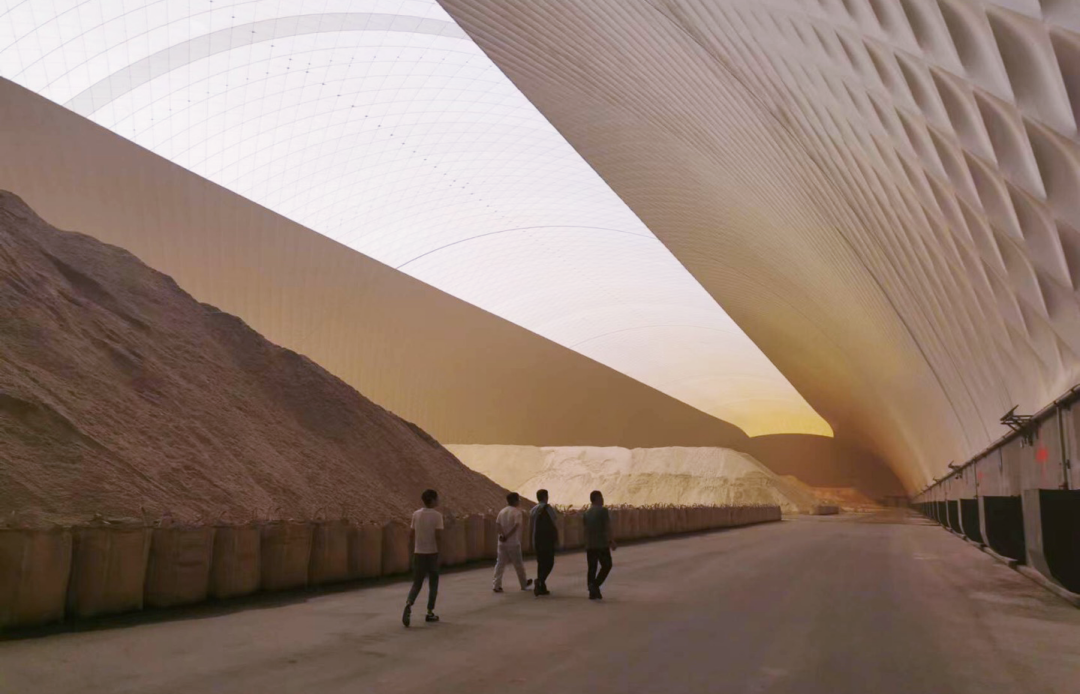 Jurun Building Materials Air Dome Storage Facility, Shandong (built by Broadwell in 2022)