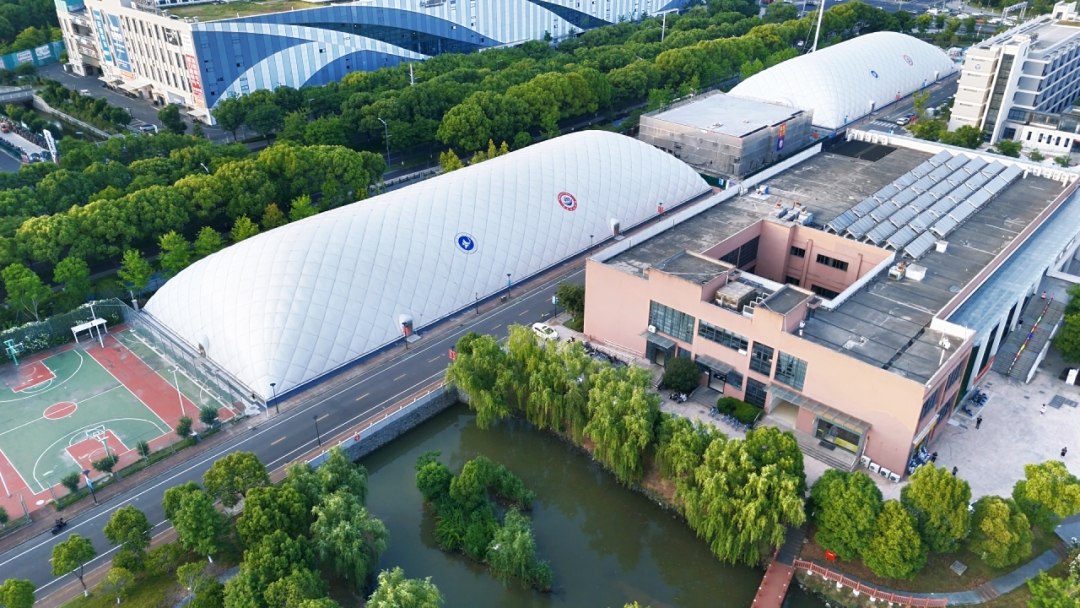 Ningbo University of Technology Air Dome Sports Center by Broadwell Air Dome