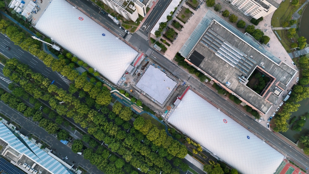 Ningbo University of Technology Air Dome Sports Center built by Broadwell Air Dome